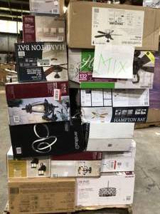 assorted pallet of lighting (various sizes and colors) various conditions see pictures