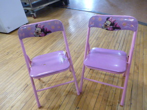 2 Childs Foldable Chairs