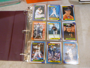 3-Ring Binder Full of Baseball Cards