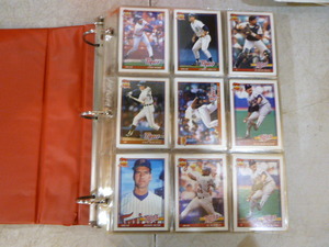 3-Ring Binder Full of Baseball Cards