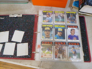 3-Ring Binder Full of Baseball Cards