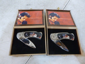 2 Commemorative Elvis Presley Pocket Knives