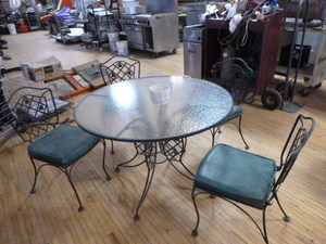 Old Patio Table and Chairs