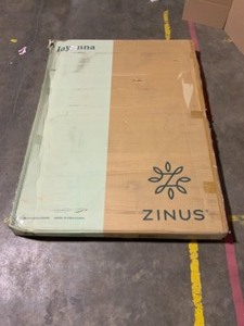 lot 20 image: Zinus 4 in. Profile Queen White Metal Box Spring, No Assembly. See Pictures