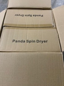 lot 41 image: Panda 0.6 cu. ft. 120-Volt Gray Electric Stainless Steel Portable Spin Dryer, 3200 RPM. See Pictures
