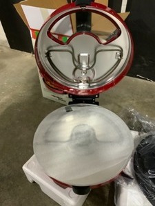 lot 49 image: Hamilton Beach 180 sq. in. Red Metal Pizza Maker