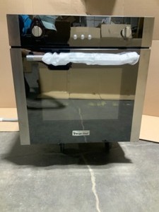 lot 61 image: Magic Chef 24 in. 2.2 cu. ft. Single Electric Wall Oven with Convection in Stainless Steel