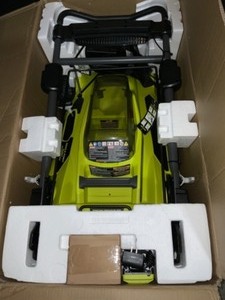 lot 65 image: RYOBI 40V Brushless 20 in. Cordless Battery Walk Behind Push Lawn Mower with 6.0 Ah Battery and Charger