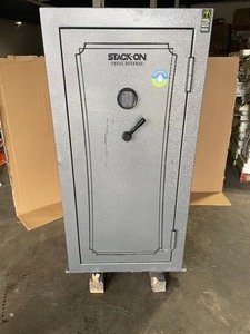 lot 71 image: Stack-On 40-Gun FireWaterproof Safe with Electronic Lock and Door Storage
