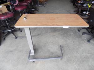 Hospital Adjustable Table on casters