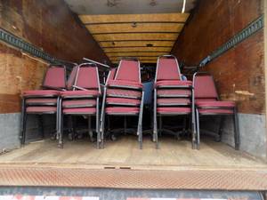 38 Red Stackable Cloth chairs