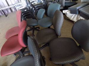 10 Assorted Colors Office Chairs