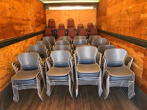 38 Grey Stackable Chairs