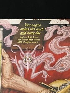 Shell X-100 Motor Oil Collectible Tin Sign