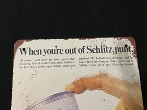 Schlitz Collectible Tin Sign