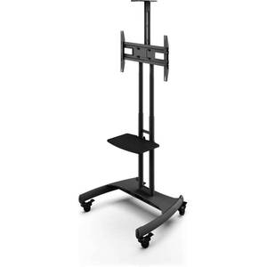 lot 54 image: Kanto MTM65PL Mobile TV Stand Fits Most TVs from 37 to 65 with Keyboard Tray & Top Shelf
