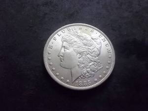 1885 O Morgan Silver Dollar