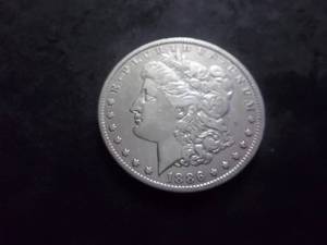 1886 O Morgan Silver Dollar