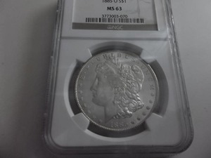 1885 O Morgan Silver Dollar