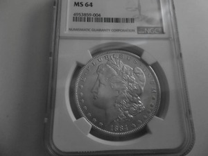 1884 O Morgan Silver Dollar