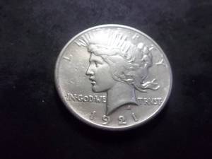 1921 Peace Silver Dollar High Relief