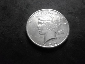 1925 S Peace Silver Dollar