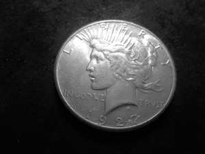 1927 Peace Silver Dollar