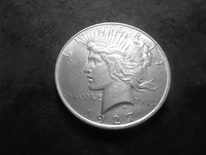 1927 D Peace Silver Dollar