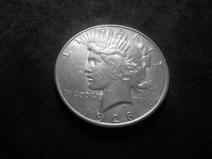 1928 S Silver Peace Dollar