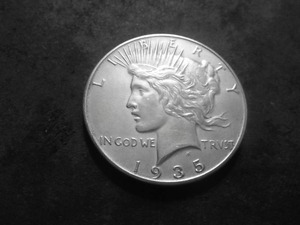 1935 Peace Silver Dollar