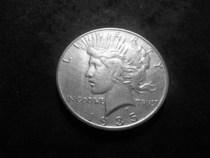 1935 S Peace Silver Dollar