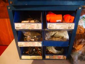 Blue Fastener Bin & Bags