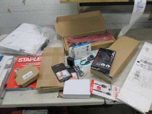 lot of magazine boxes, wireless key...