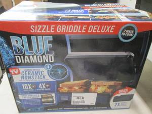 blue diamond sizzle griddle deluxe ...