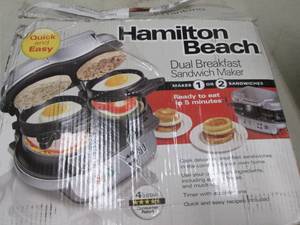 hamilton beach dual breakfast sandw...