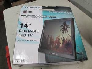 trexonic 14 inch portable led tv po...