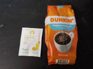 lot 214 image: 12 oz Bag Dunkin French Vanilla cof...