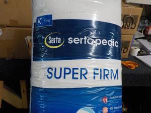 lot 225 image: Serta King Size Super Firm Pillow-h...