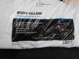 lot 227 image: Mainstays Body Pillow...
