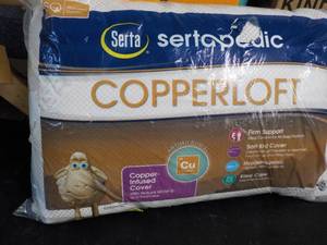 lot 228 image: Serta Copperloft SQ Size Pillow...