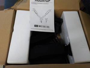 lot 240 image: Mount Up Dual Monitor Counter Balan...