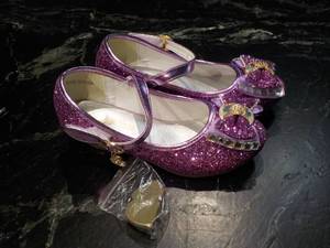 lot 307 image: Girls Glitter Shoes with Extra Sole...