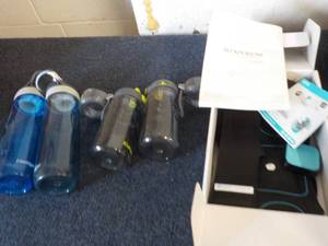 lot 359 image: SlenderTone and Water Bottles...