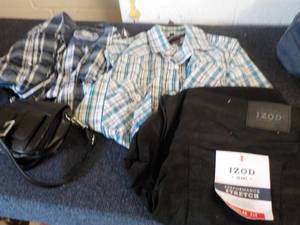 lot 360 image: Izod 38 x 30 Jeans, 2 Shirts and a ...