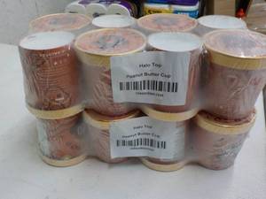 lot 383 image: 16 Tubs Halo Top Peanut Butter Cup ...