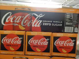 lot 439 image: 4 - 12 packs Coca-Cola Orange Vanil...
