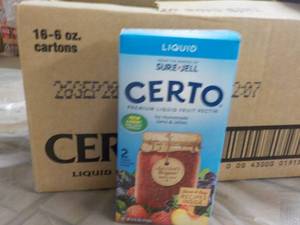 lot 451 image: 2 Boxes 16 - 6 oz Cartons Sure Jell...