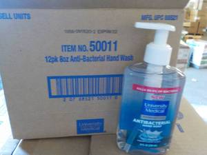 lot 477 image: 12 pack 8 oz Bottles Anti Bacterial...