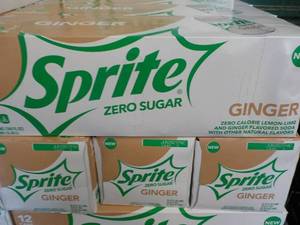 lot 488 image: 4 - 12 packs Sprite Ginger Zero Sug...
