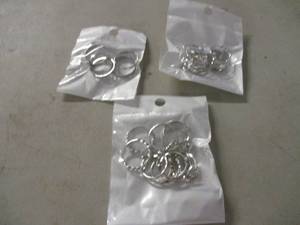 lot 4 image: 3 packs of Silver Colored Stackable...
